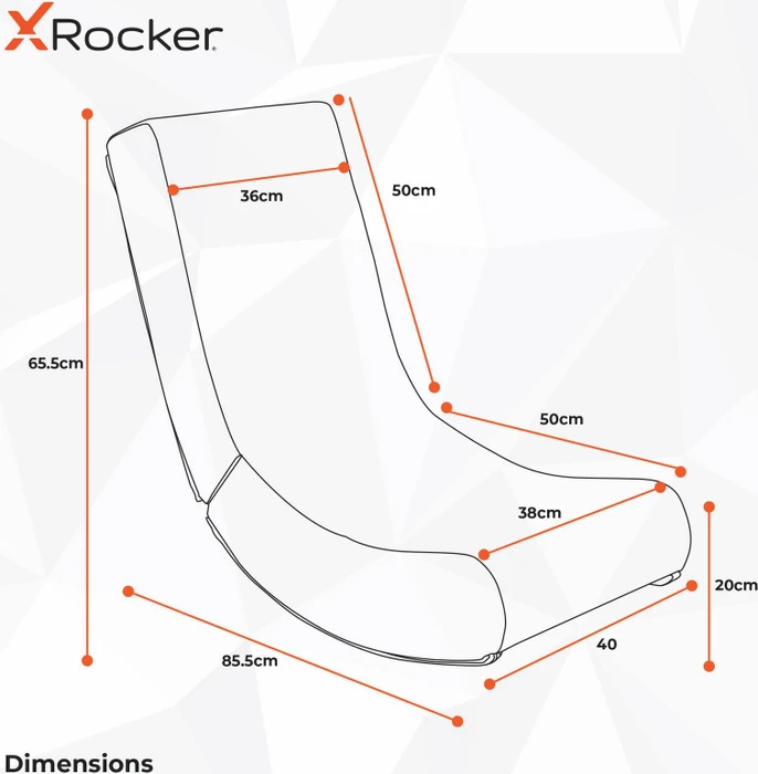 X Rocker Nintendo Super Mario Joy Collection Floor Rocker Gamingstuhl, Yoshi gelb