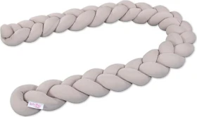 Babybay Jersey geflochten Nestchenschlange 180cm beige