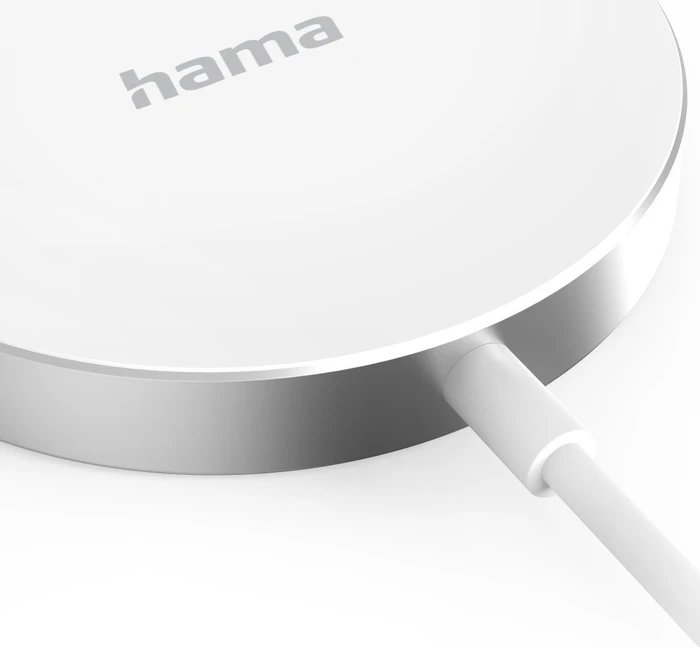 Hama Wireless Charger MagCharge FC15 15W kabellos für Apple iPhone weiß