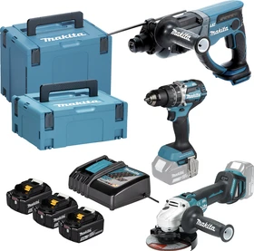 Makita DLX3093TJ Akku-Maschinenset inkl. MAKPAC + 3 Akkus 5.0Ah