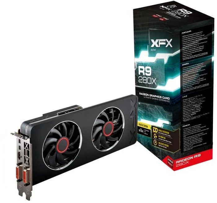 XFX Radeon R9 280X DD Black Edition, 3GB GDDR5, 2x DVI, HDMI, 2x mDP