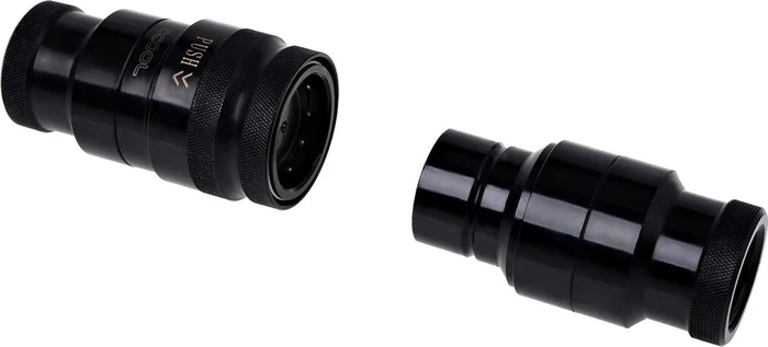 Alphacool Eiszapfen HF G3/8" IG mit Reduzierer G1/4" Schnellverschluss, schwarz