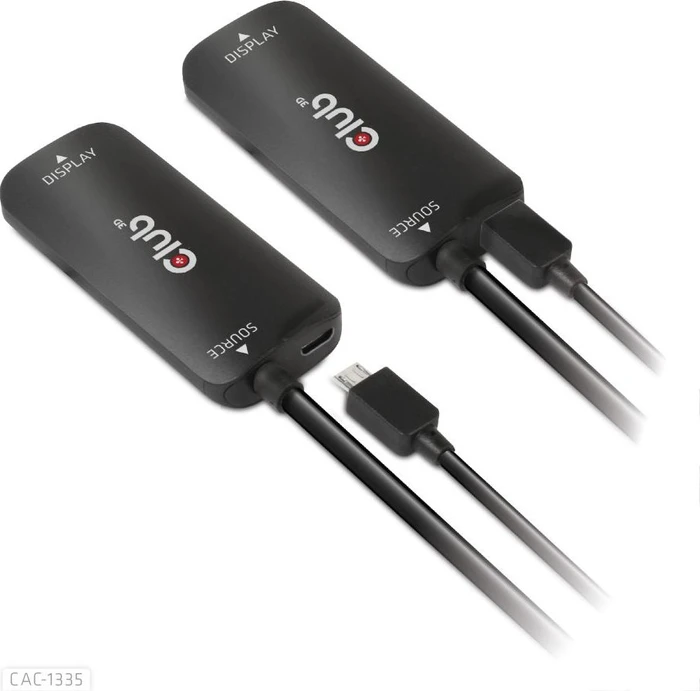 Club 3D aktives DisplayPort 1.4/HDMI 2.1 Adapterkabel schwarz, 0.15m