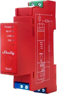 Shelly Pro 1PM, DIN-Schienen-Schaltmodul mit Strommessfunktion, 1-Kanal, Schaltaktor