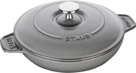 Zwilling Staub Auflaufform mit Deckel rund 20.4cm graphit grau