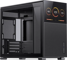 Jonsbo D31 Mesh Screen Black, schwarz, Glasfenster
