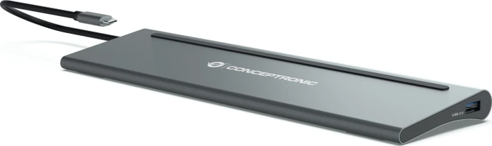 Conceptronic 12-in-1 Dockingstation, USB-C 3.0 [Stecker]