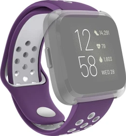 Hama Ersatzarmband Sport für Fitbit Versa 2 grau/violett
