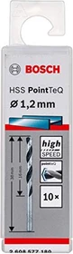 Bosch Professional HSS PointTeQ Spiralbohrer, 1.2x16x38mm, 10 Stück