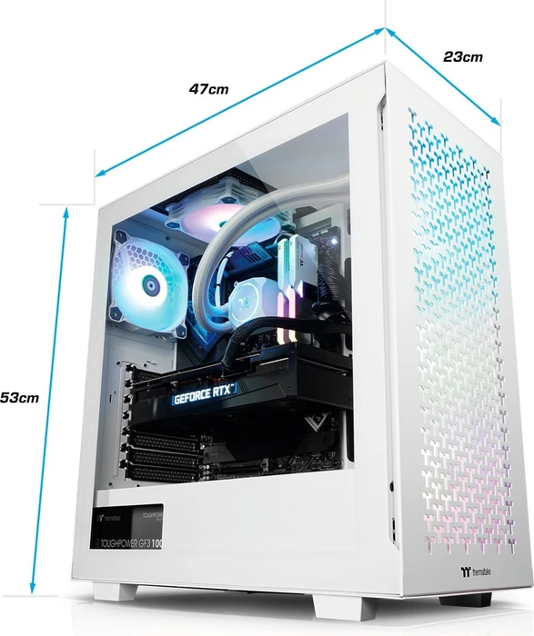 Thermaltake Tethys Snow, Ryzen 7 7700X, 32GB RAM, 1TB SSD, GeForce RTX 4080