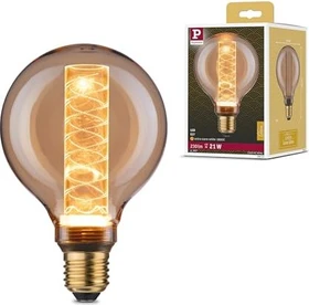 Paulmann Inner Glow Edition Spiralmuster LED Globe E27 4W/818 gold