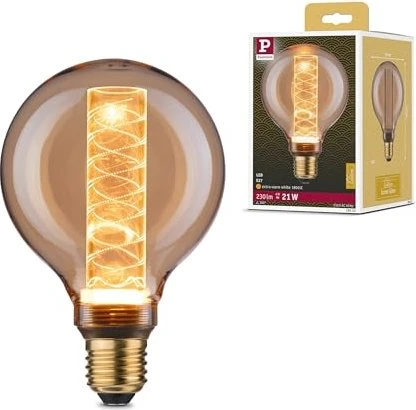 Paulmann Inner Glow Edition Spiralmuster LED Globe E27 4W/818 gold