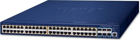Planet SGS-6310 Rackmount Gigabit Managed Switch, 48x RJ-45, 6x SFP+, 740W PoE+
