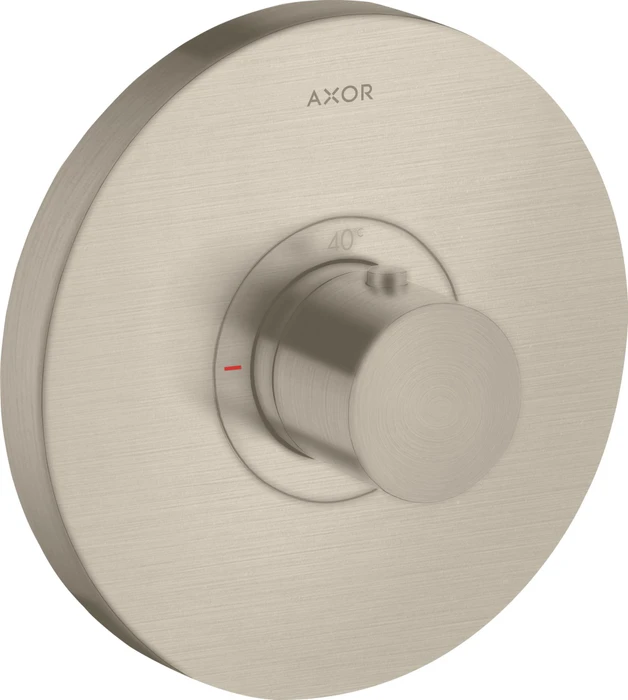 Hansgrohe Axor ShowerSelect rund Thermostat brushed nickel