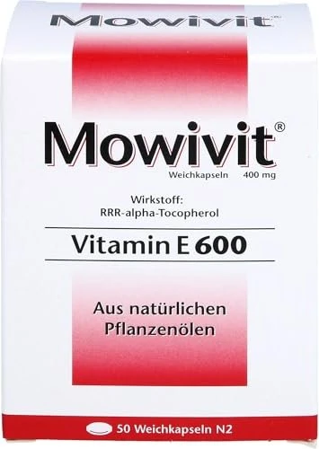 Mowivit Vitamin E 600 Weichkapseln, 50 Stück
