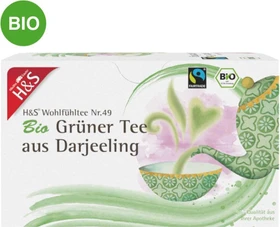 H&S Nr.49 Bio Grüner Tee aus Darjeeling Beutel, 20 Stück