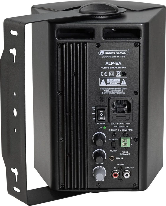 Omnitronic ALP-5A schwarz, Paar