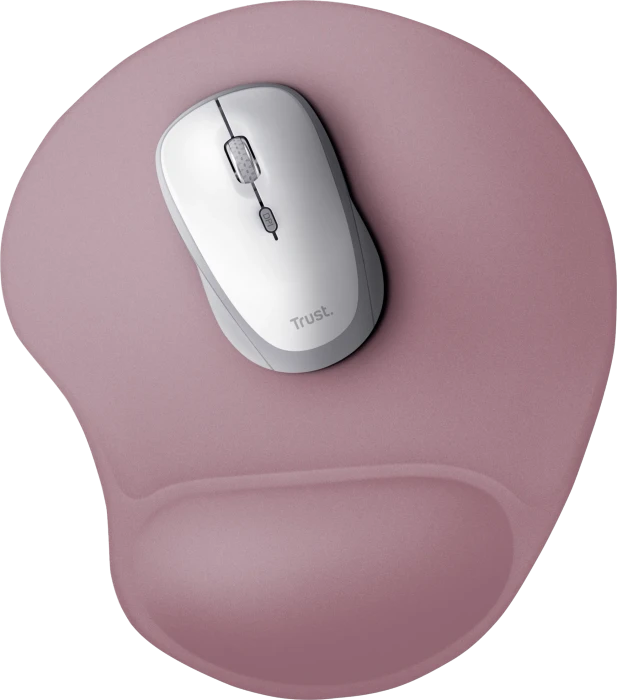Trust BigFoot Mauspad mit Handgelenkauflage, 236x205mm, rosa