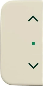 Busch-Jaeger Wippe 2-fach mit Symbol "Jalousie", weiß