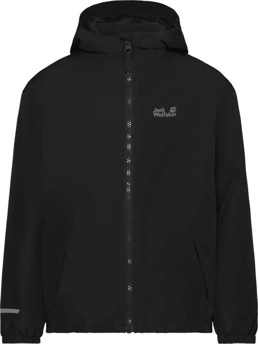 Jack Wolfskin Iceland 3in1 Funktionsjacke schwarz (Junior)