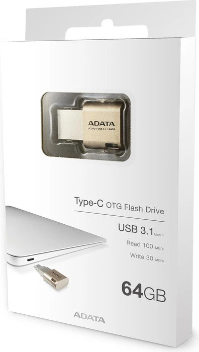 ADATA UC350 USB Type-C 64GB, USB-A + USB-C, USB 3.2 Gen 1×1