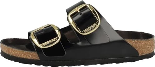 Birkenstock Arizona Big Buckle Naturleder Lack high shine black (Damen)