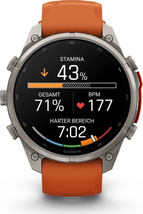 Garmin Fenix 9 Pro inReach 47mm titanium/autumn orange-spark orange