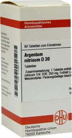 DHU Argentum Nitricum D30 Tabletten, 80 Stück