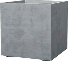 Deroma Millennium R Cube Blumentopf 49x49cm Ash Grey