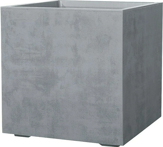 Deroma Millennium R Cube Blumentopf 49x49cm Ash Grey