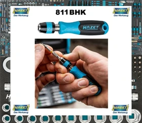 Hazet 811BHK Bithalter-Schraubendreher, 1/4"