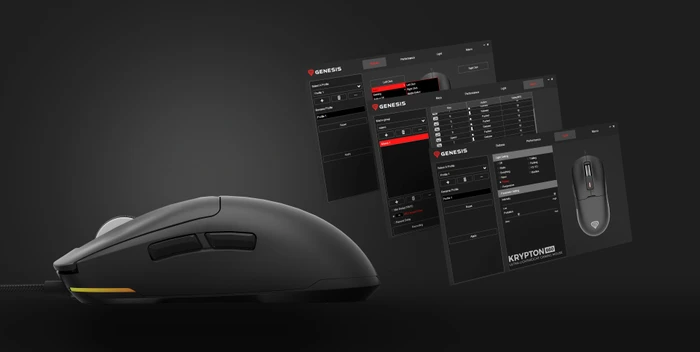 Genesis Krypton 660 Ultra-Lightweight Gaming Mouse schwarz, USB