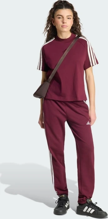 adidas Kit T-Shirt kurzarm maroon/off white (Damen)