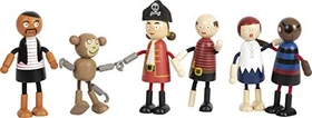 Legler Small Foot Biegepuppen Piraten Figuren