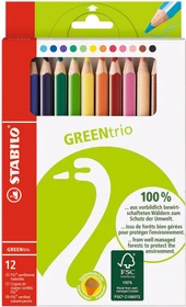 STABILO GREENtrio Buntstift sortiert, Kartonbox, 12er-Set