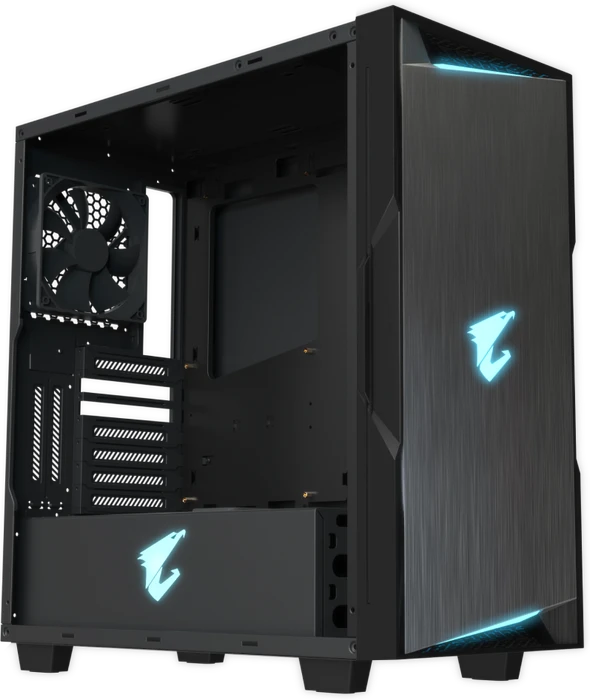 GIGABYTE AORUS AC300 Glass Stealth, Glasfenster