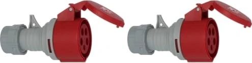 Brennenstuhl CEE-Kupplung 400V/16A für die Verwendung im Außenbereich (IP44, mit schraubbarer Anschlusstechnik, 5-polig)