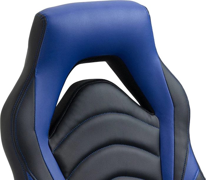 CLP Foxton Kunstleder Gamingstuhl, schwarz/blau