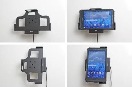 Brodit Kfz-Halterung, Tablet-Halterung für Samsung Galaxy Tab Active 80 SM-T365, schwarz, aktiv