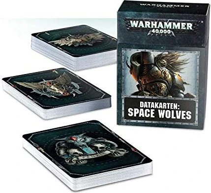 Games Workshop Warhammer 40.000 - Datakarten: Space Wolves (DE)