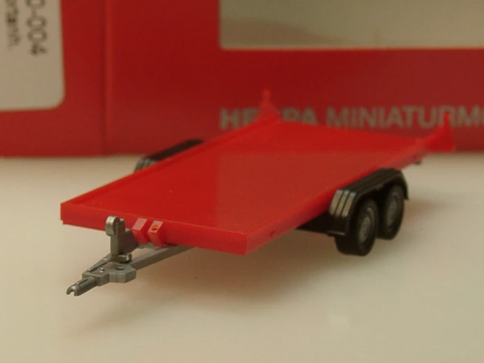 Herpa PKW-Transportanhänger 2-achs gelb