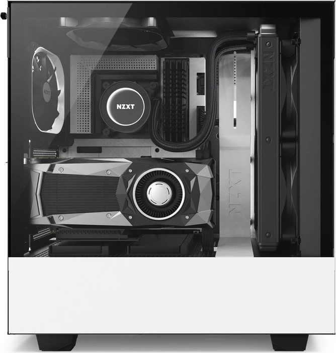 NZXT H500i weiß, Glasfenster