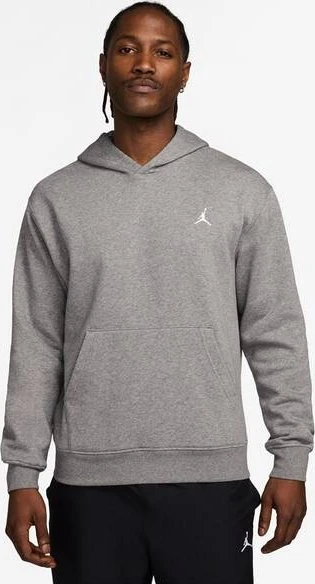 Nike Jordan Brooklyn Fleece Hoodie carbon heather/white