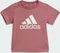 adidas Essentials Organic Cotton T-Shirt and Shorts Set preloved crimson/white (Junior) Vorschaubild