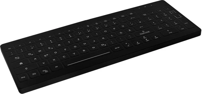 Contour Design Active Key kompakte Hygiene-Tastatur mit Nummernblock, schwarz, LEDs grün, wischdesinfizierbar, USB, ND
