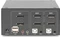 Digitus KVM-Switch, 2-Port, Dual-Display, 4K, DisplayPort, 2-fach KVM-Switch Vorschaubild