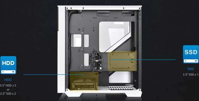 Thermaltake Divider 170 TG ARGB Snow Edition, weiß, Glasfenster