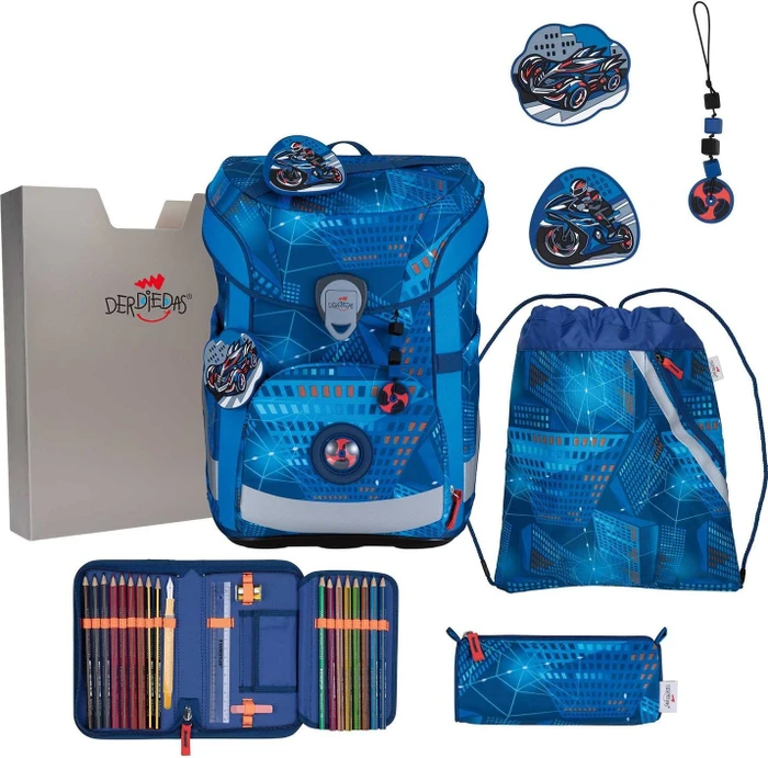 DerDieDas ErgoFlex Easy Turbo Speed Schultaschen-Set, 5-tlg.