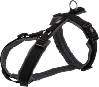 Trixie Premium Trekking Geschirr, S, Schwarz/Grafit