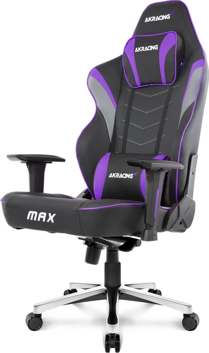 AKRacing Master Max Gamingstuhl, schwarz/grau/violett